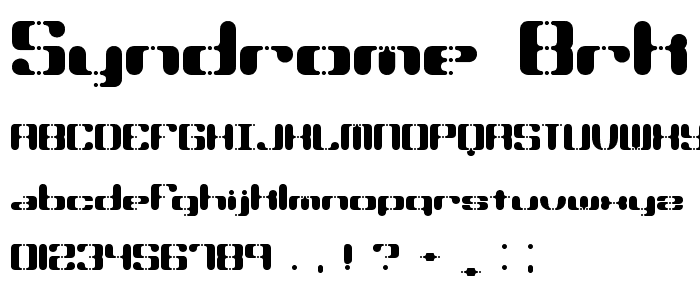 Syndrome BRK font